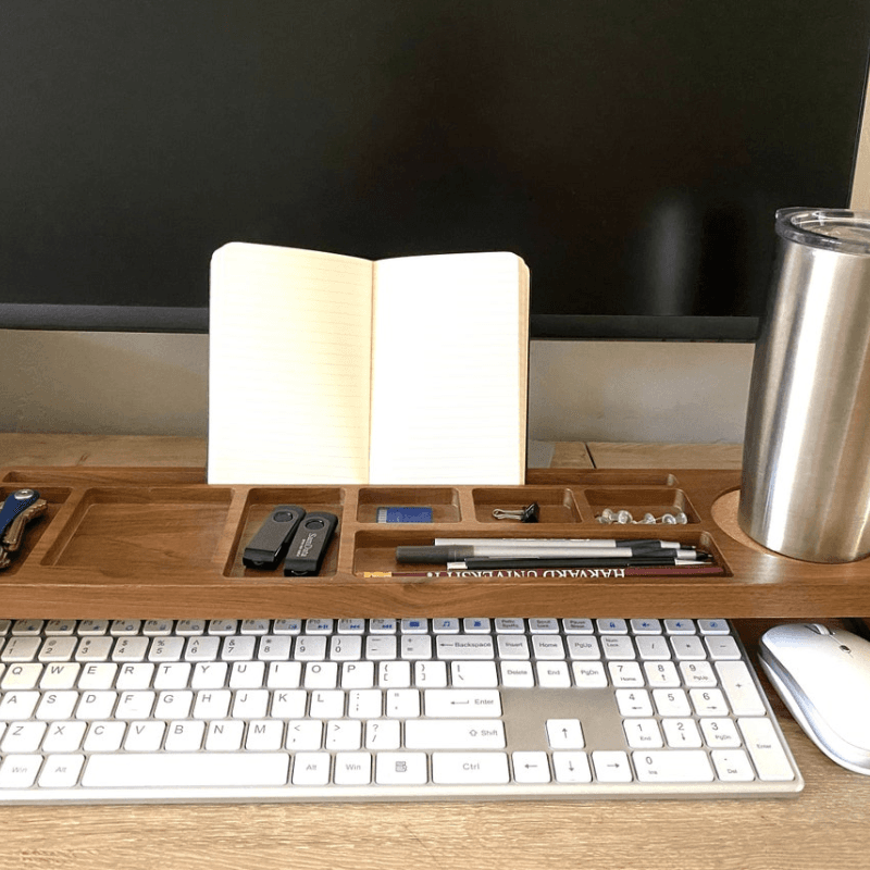 Shopletan Walnut Desk Organizer