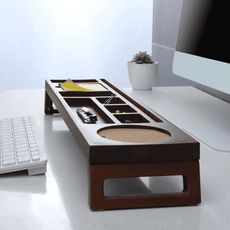 Shopletan Walnut Desk Organizer